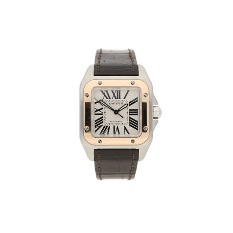 cartier 2878 gold|cartier santos 100 midsize.